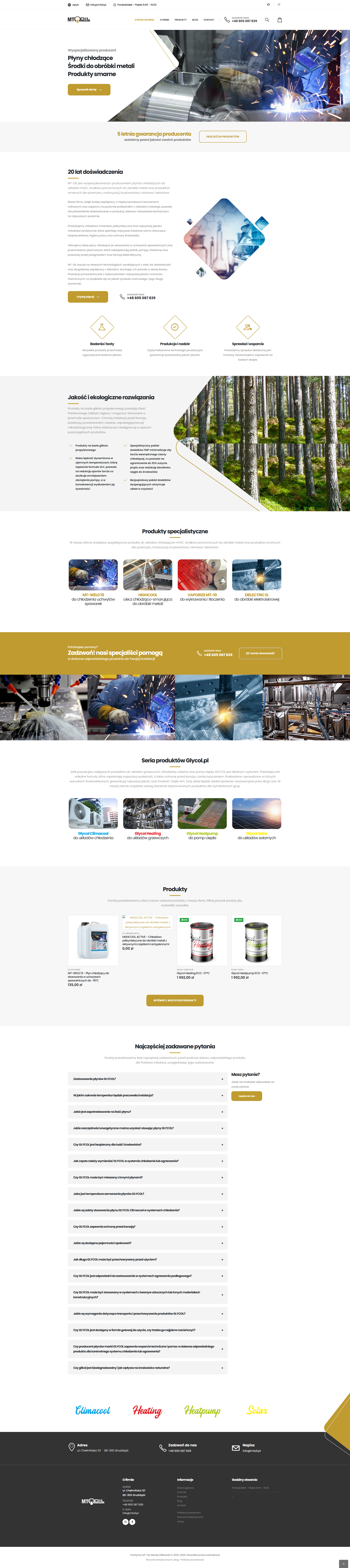 Strona internetowa MTOIL - realizacja KMI Group